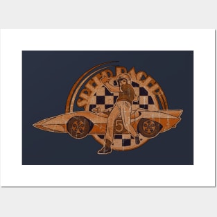 Speed Racer Engraved Vintage Posters and Art